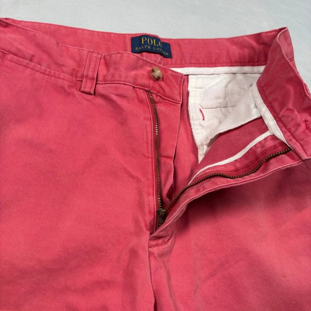 Polo‎ Ralph Lauren Shorts Mens 29 Pink Chino Cotton Twill Flat Front Summer